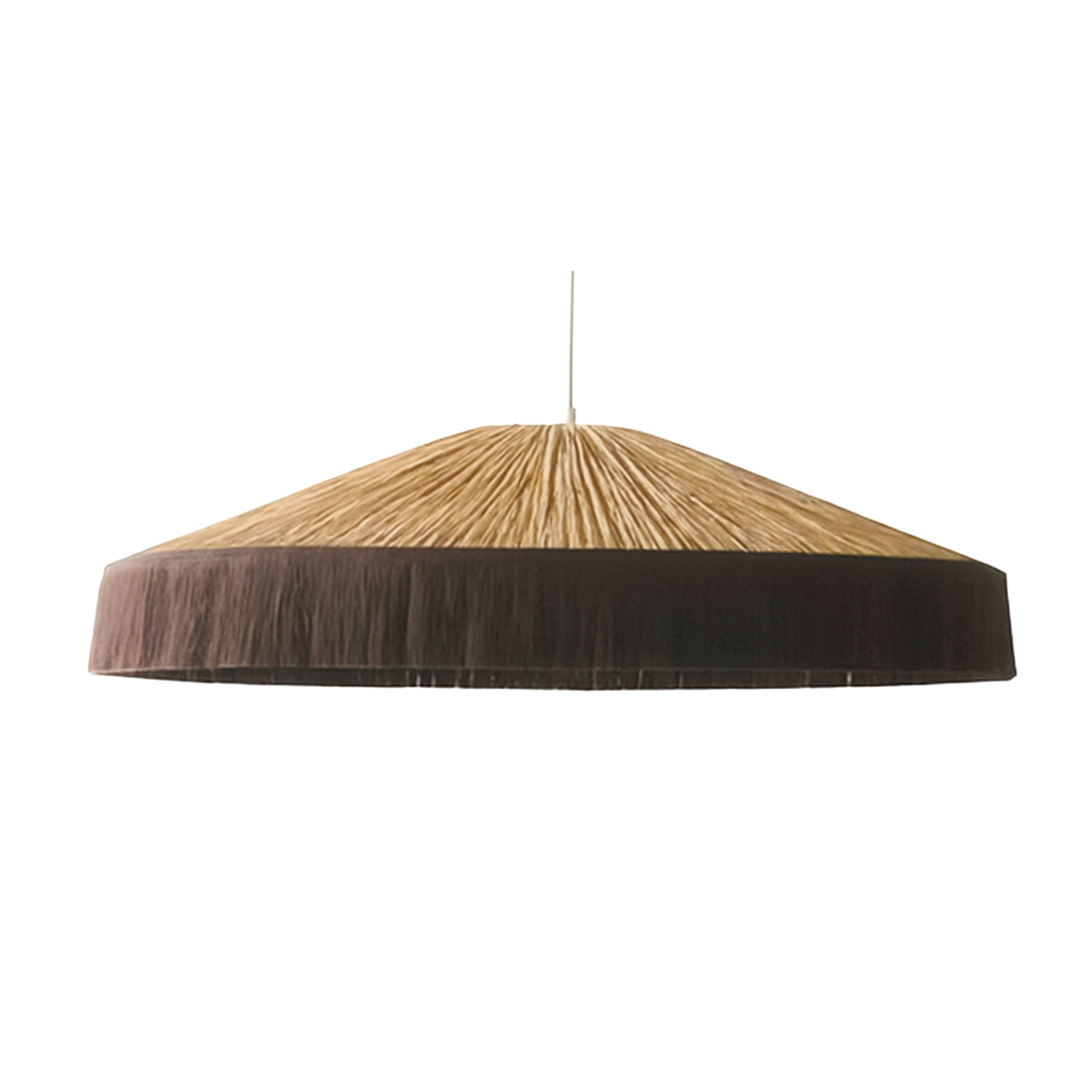 Abat-jour pour suspension mistinguette gm marron