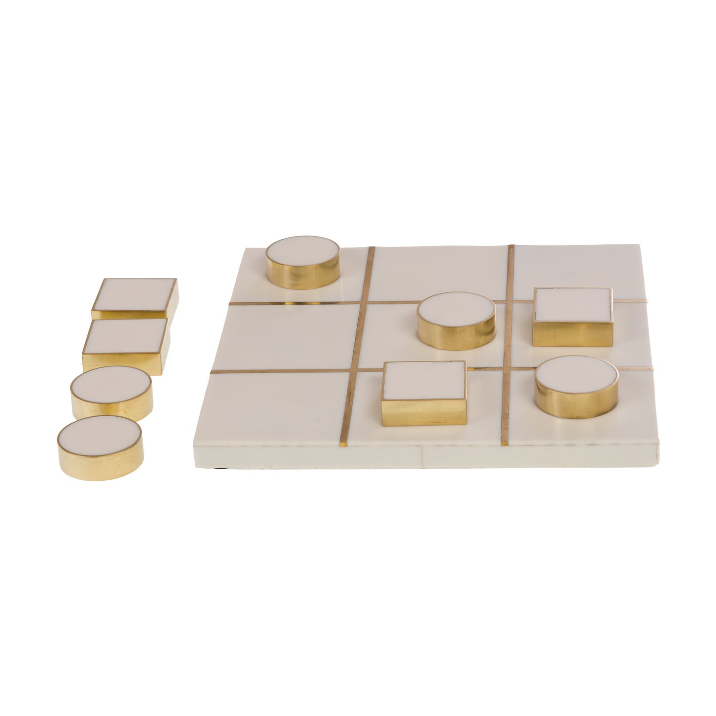 TIC TAC TOE RESINE BLANC