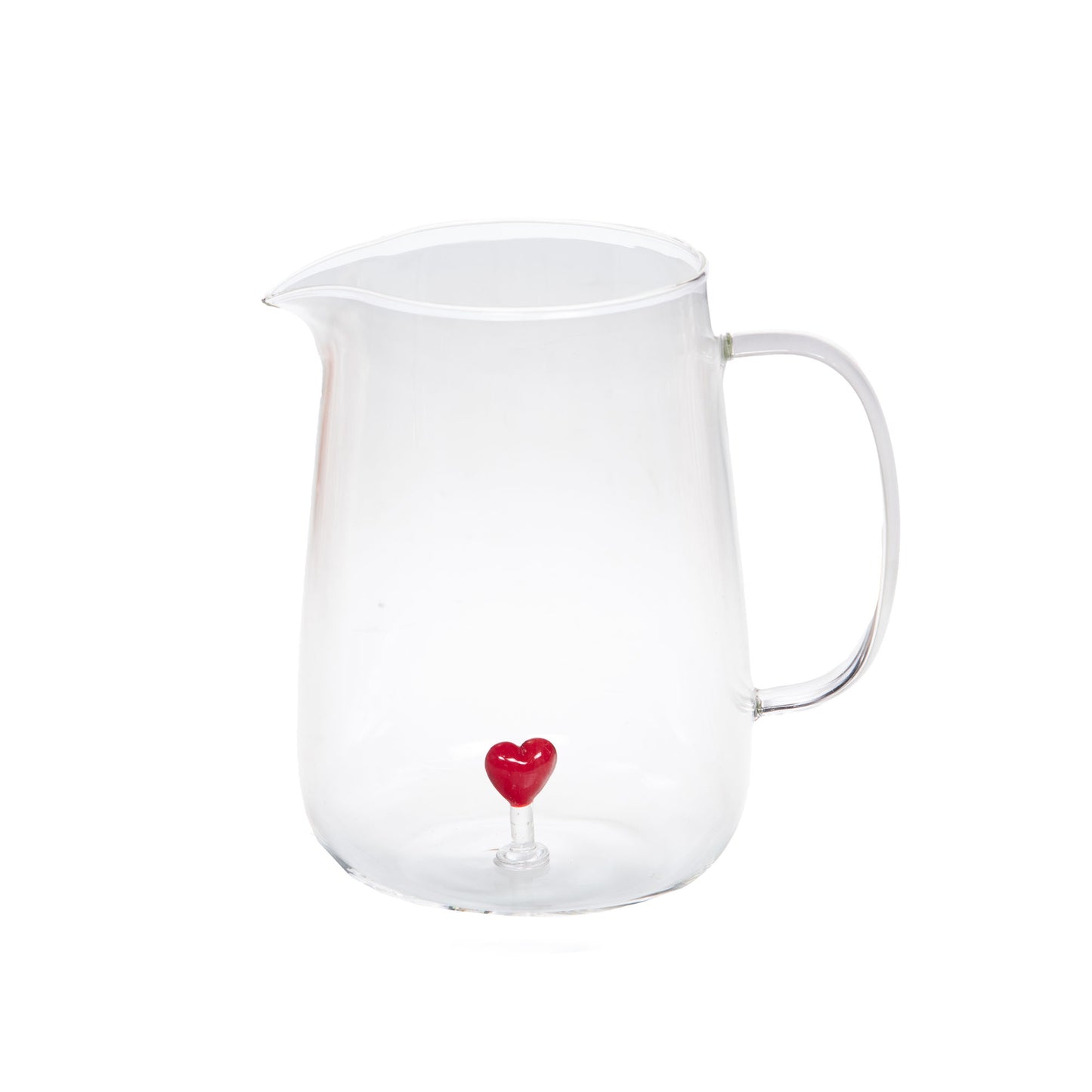 Pichet verre coeur