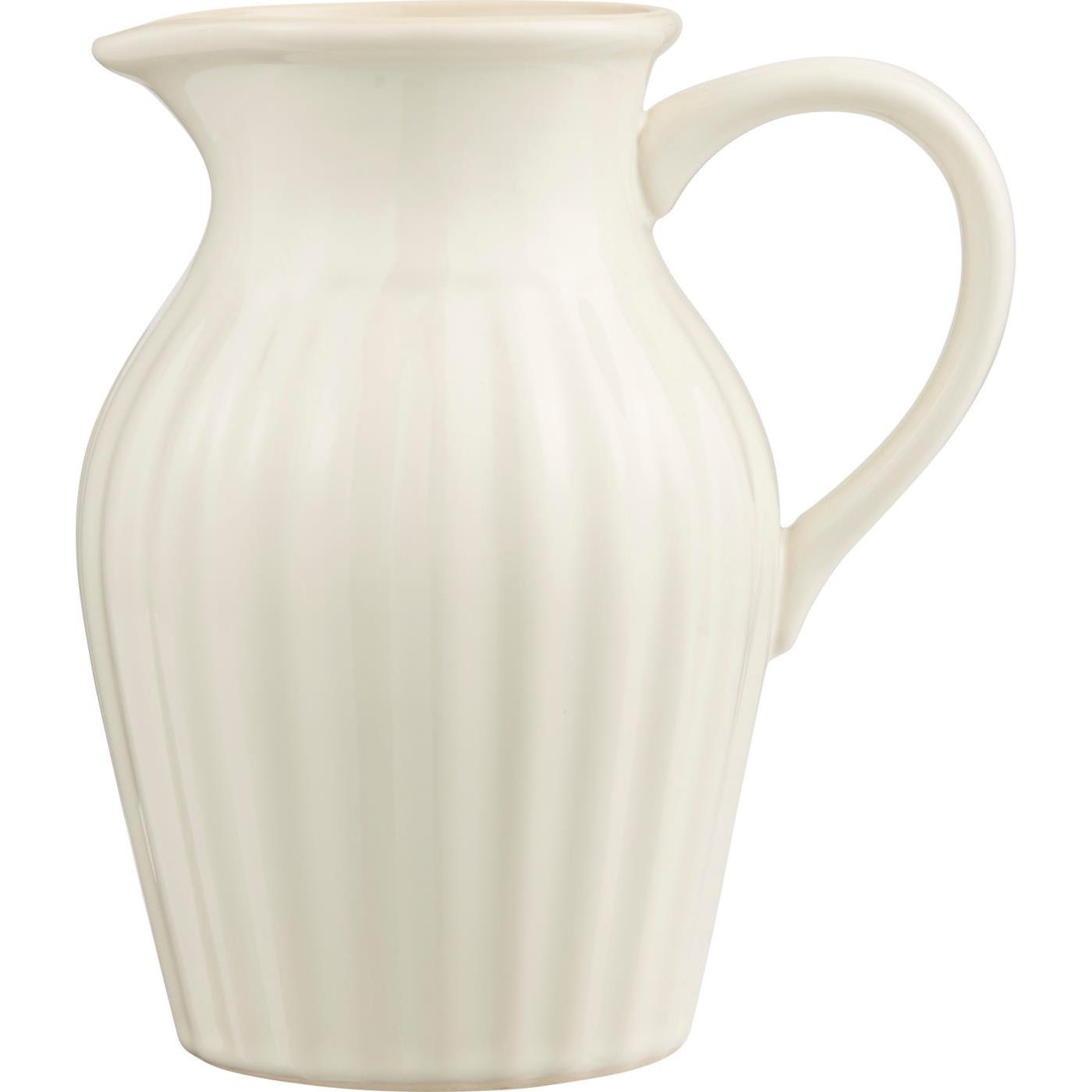 Pichet céramique creme