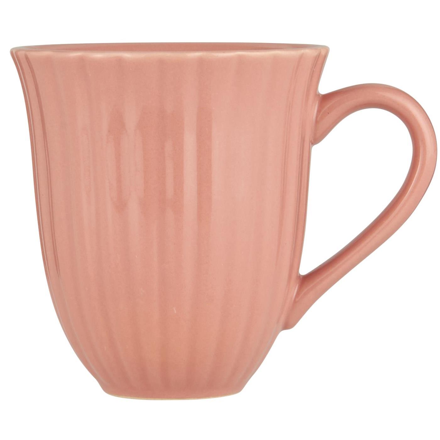 Mug rose avec rainures Mynte