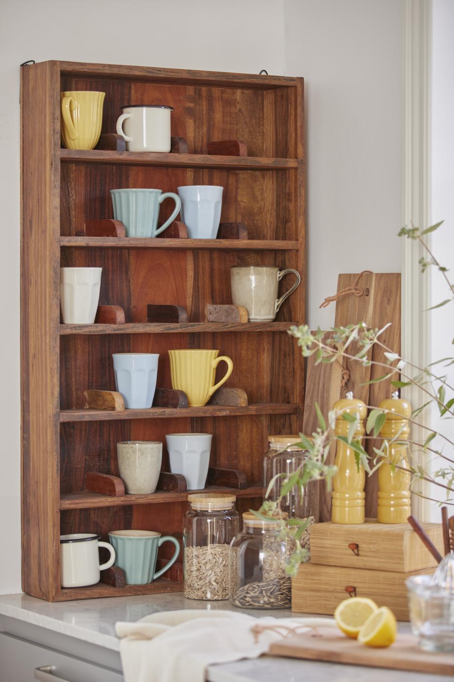 Etagère murale avec 6 tablettes avec séparateurs 24 pièces UNIQUE
