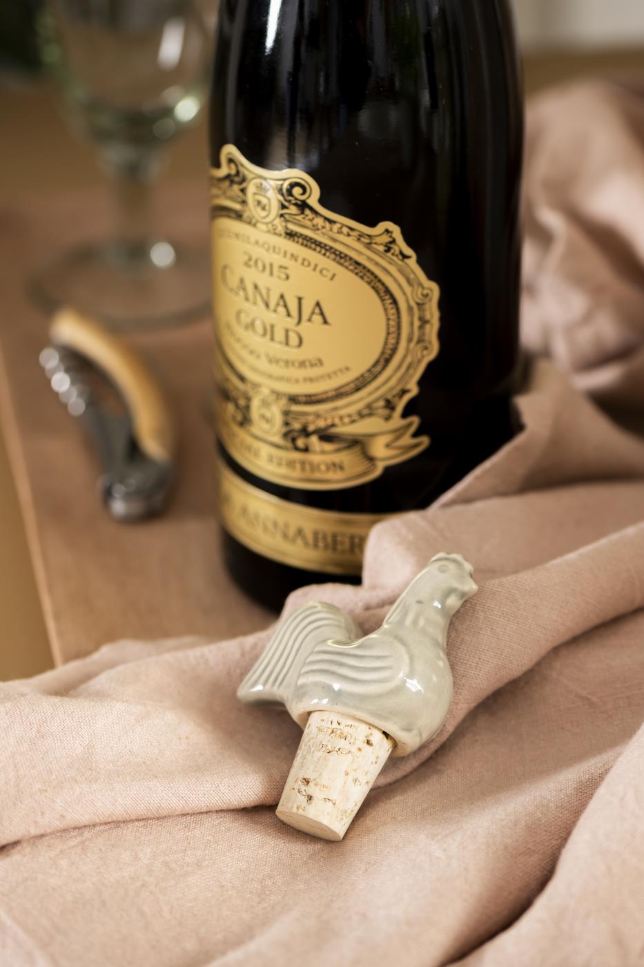 Bouchon de bouteille avec coq