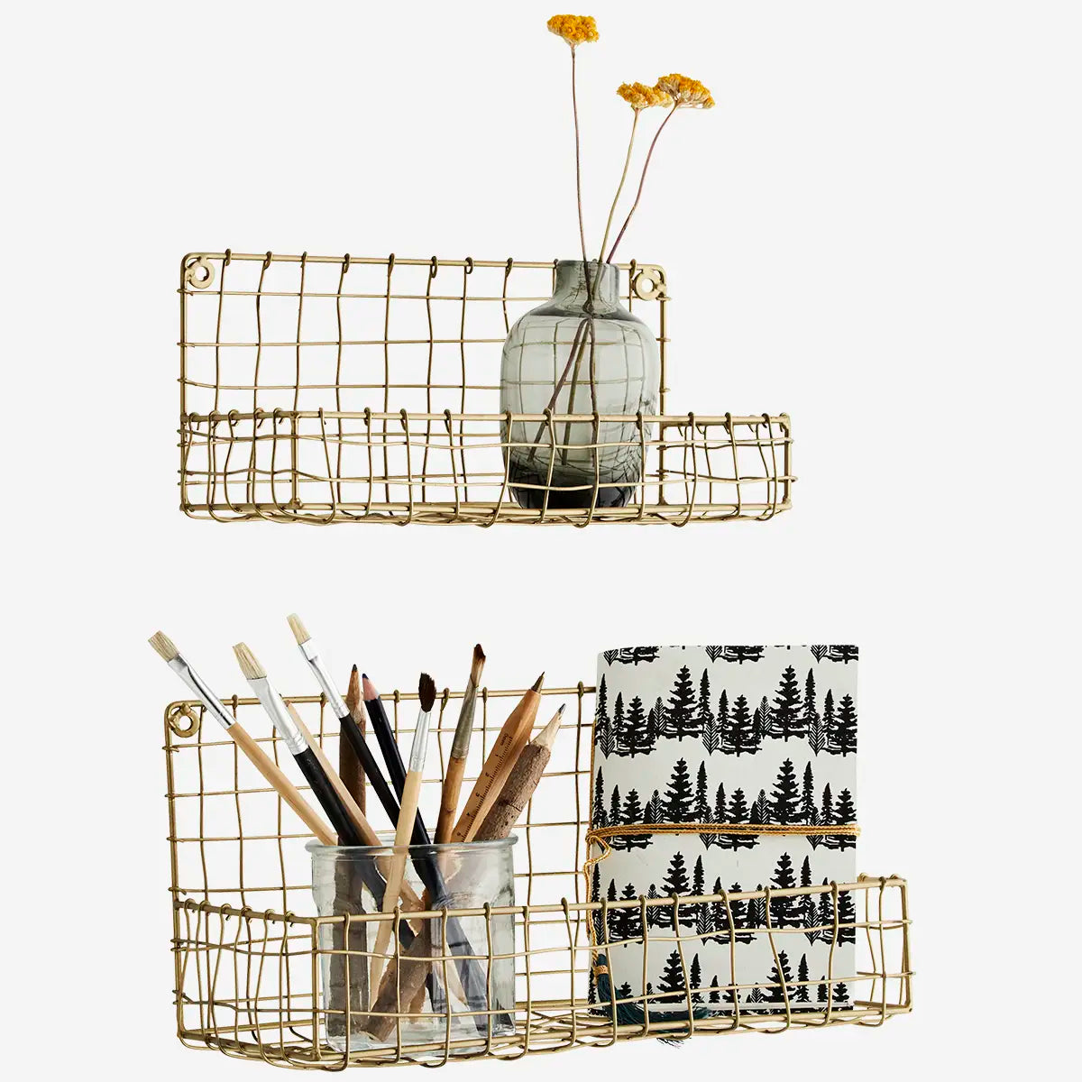 Set de 2 etagères métal