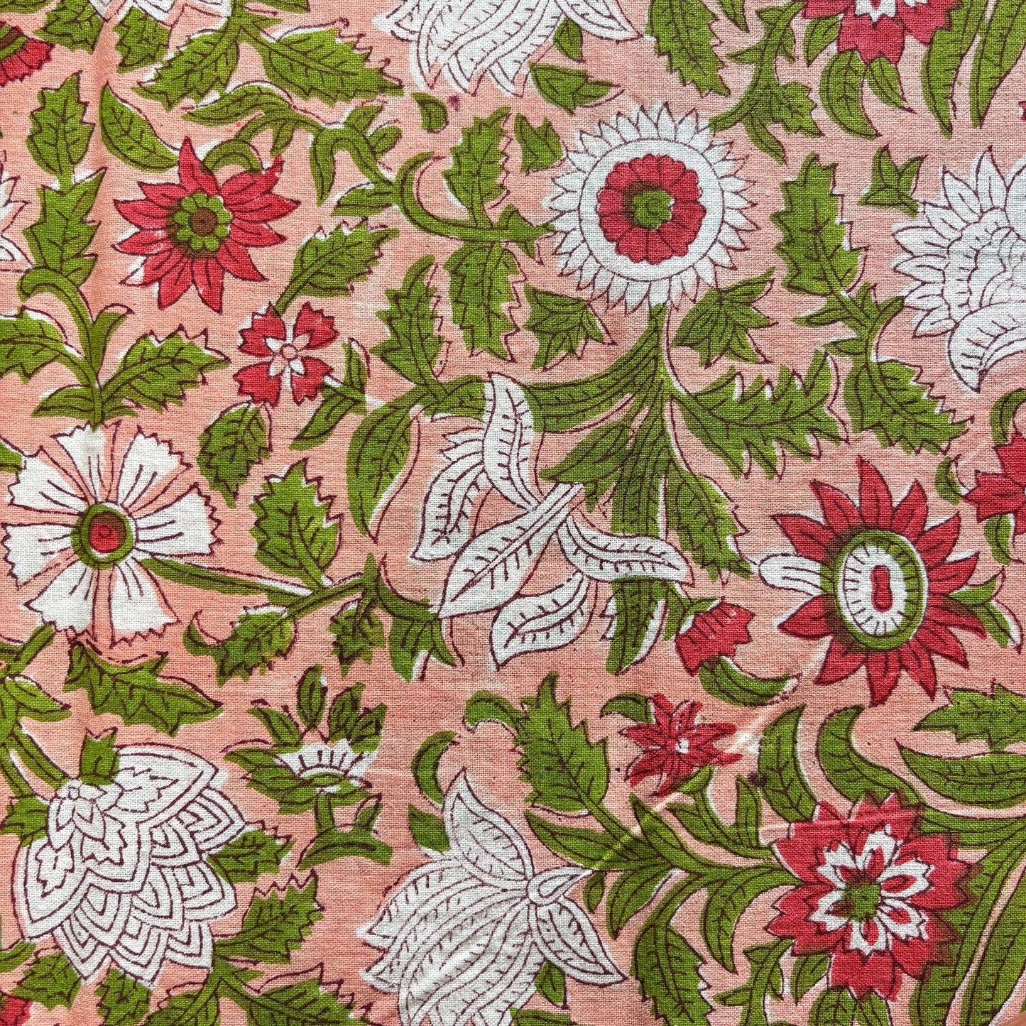 Nappe blockprint Un jardin à Lisbonne