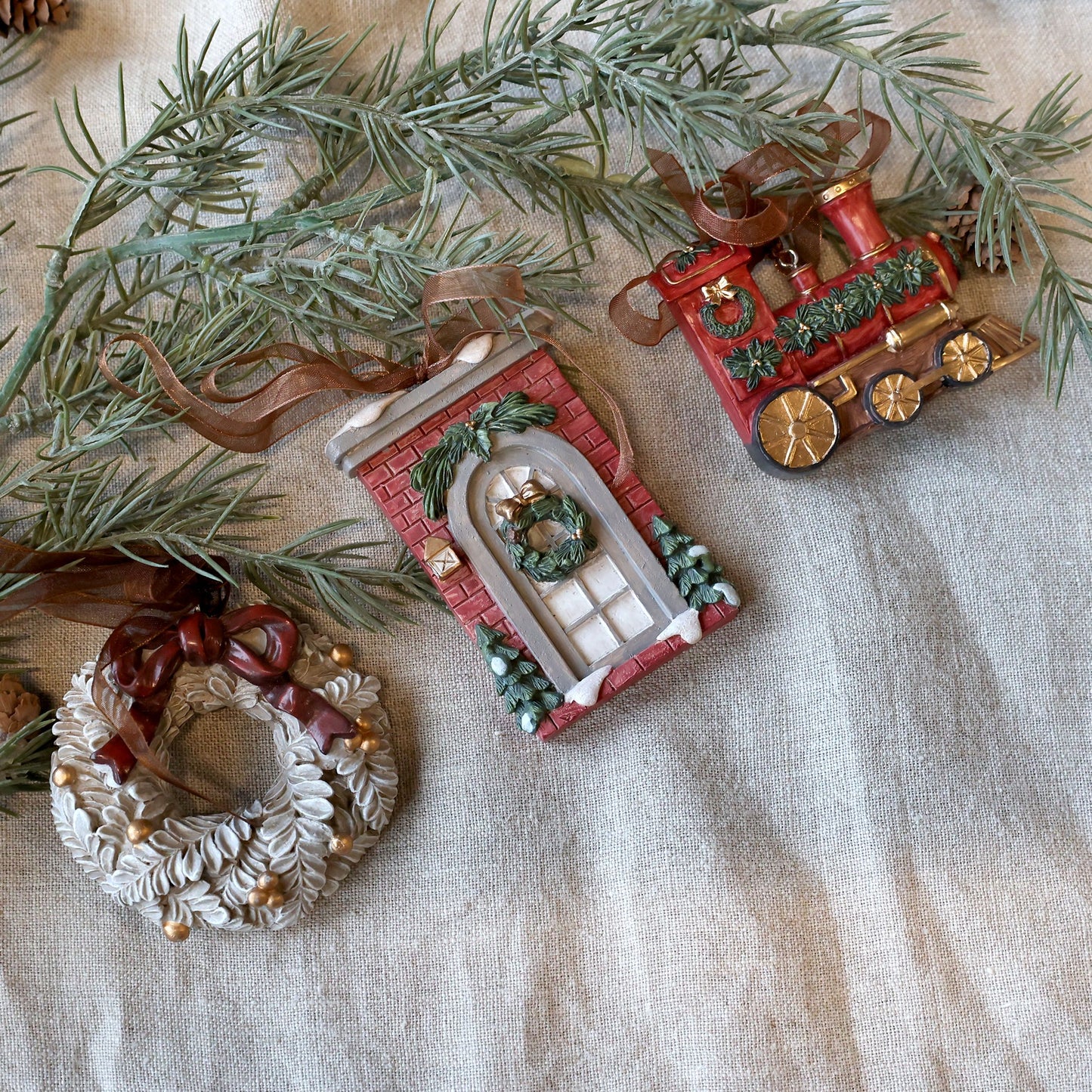 Set de 3 suspensions noel