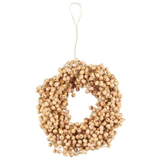 Couronne pm perle de bois