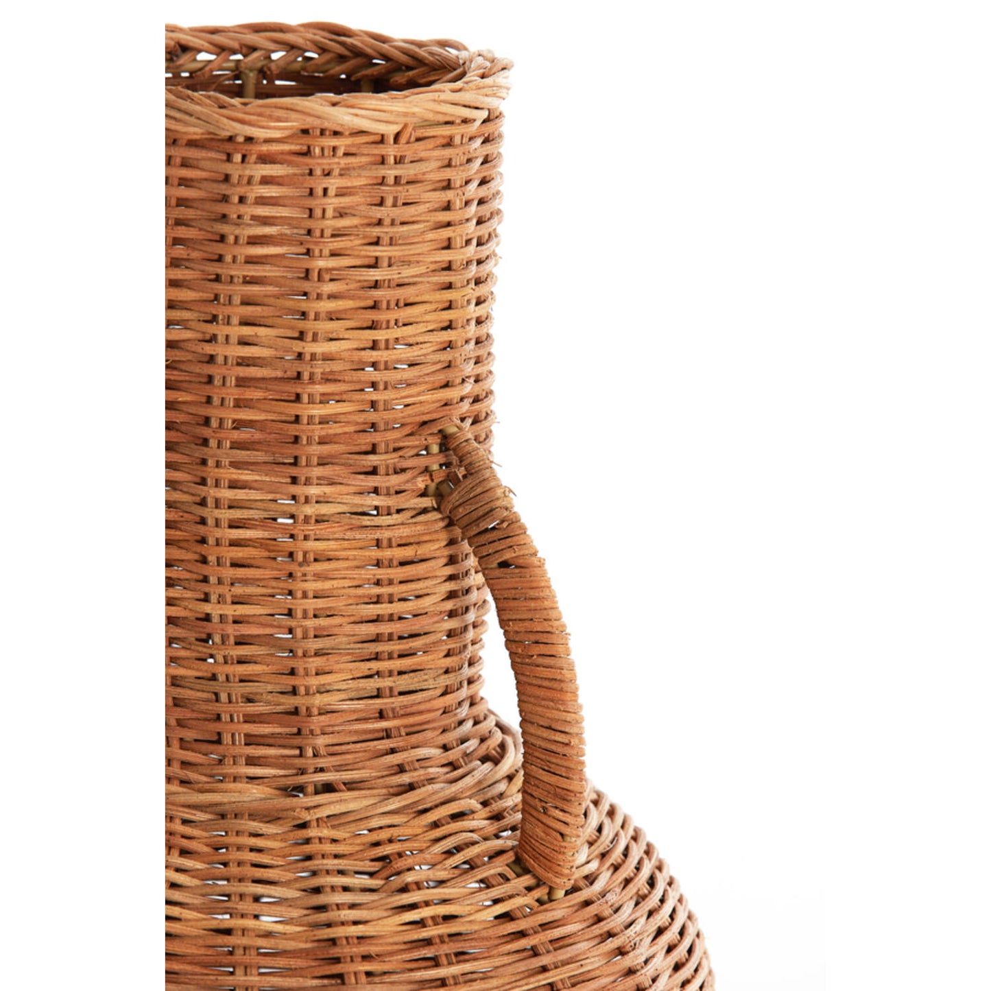 Vase déco NARINO rotin brun