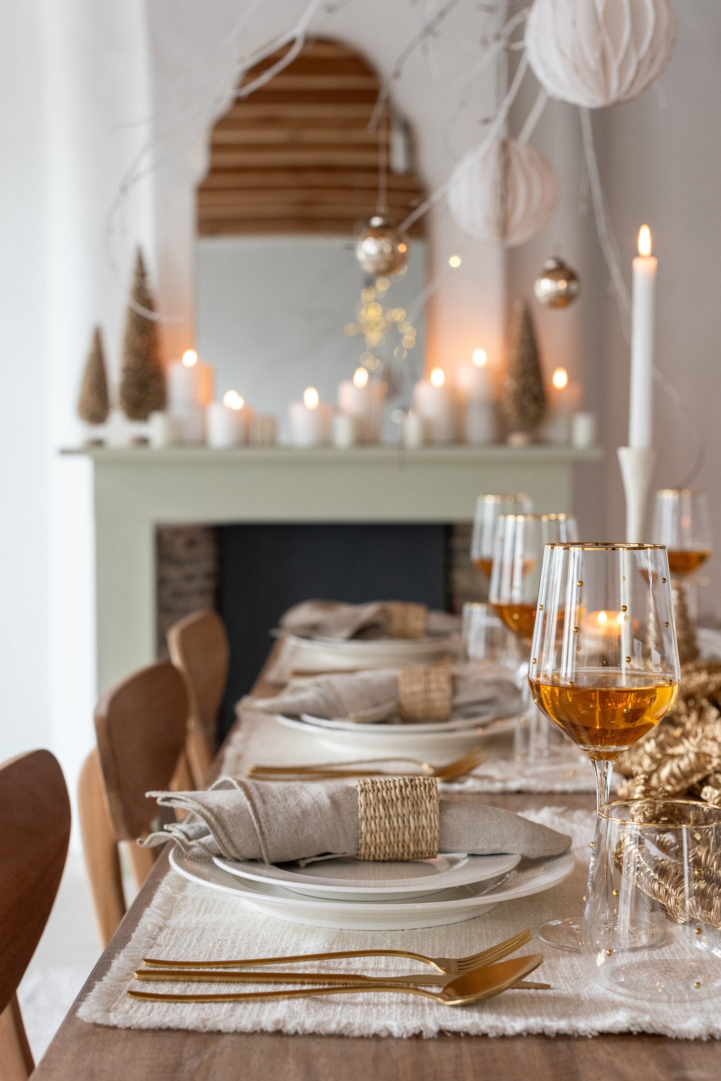 Verre Pois Verre Transparent/Doré