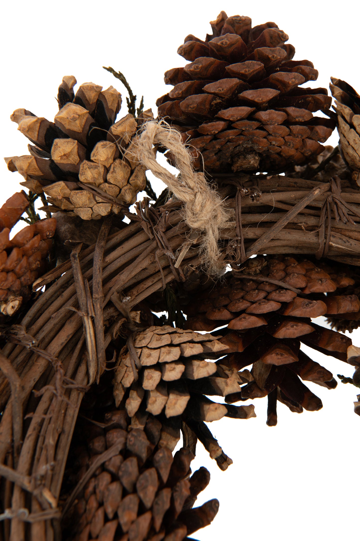 Couronne Pomme De Pin Fleur Séchée Marron