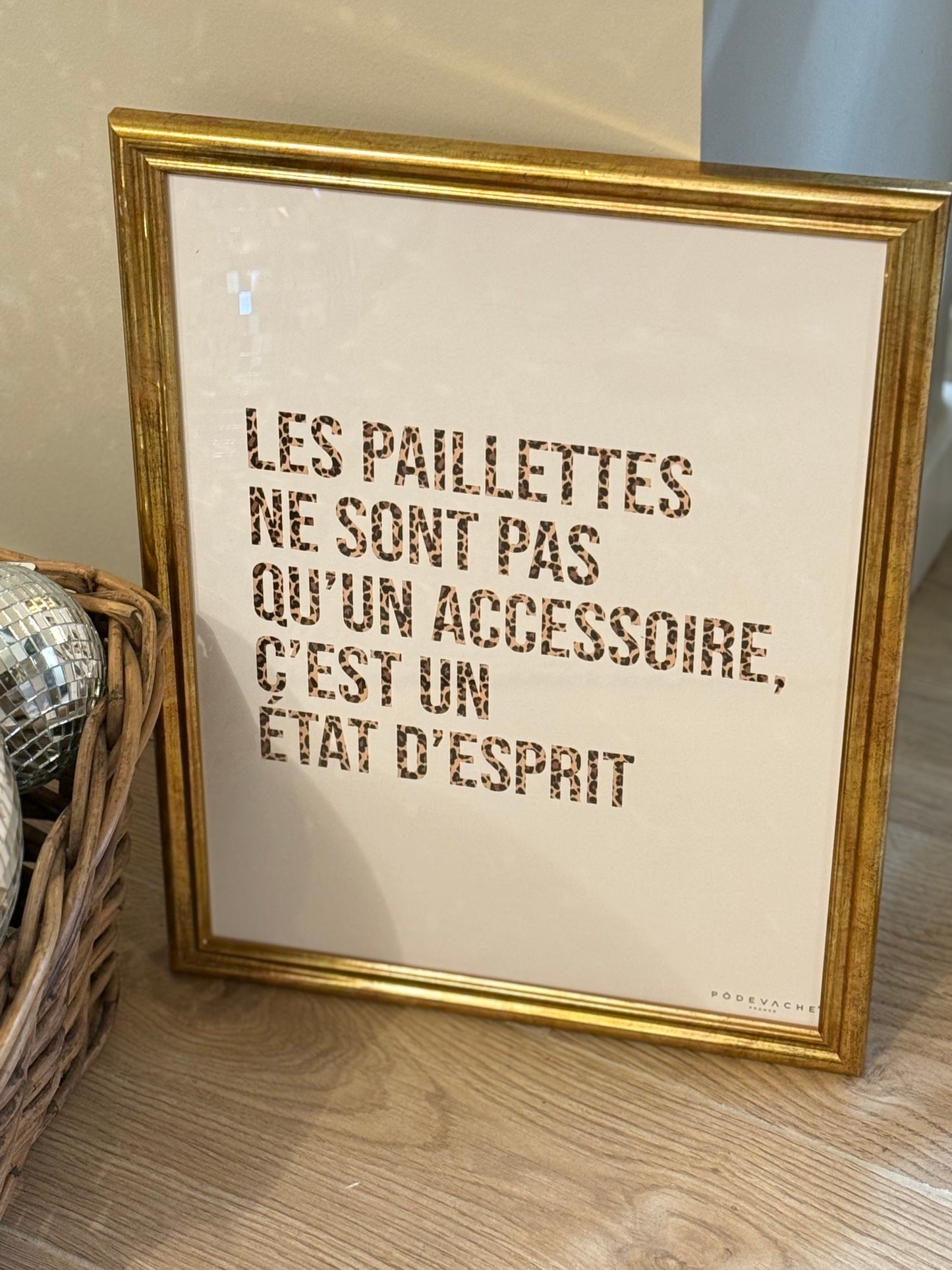 Cadre les paillettes