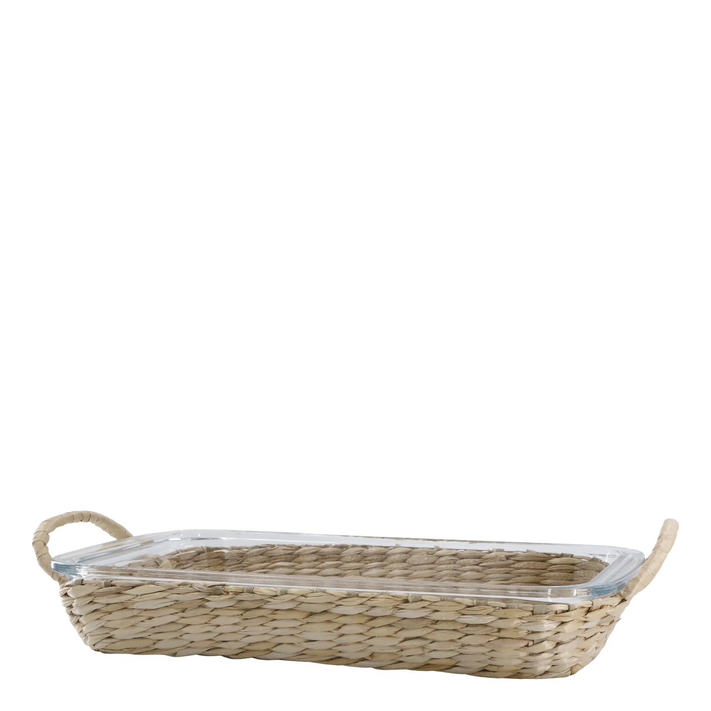 Plat avec panier en osier