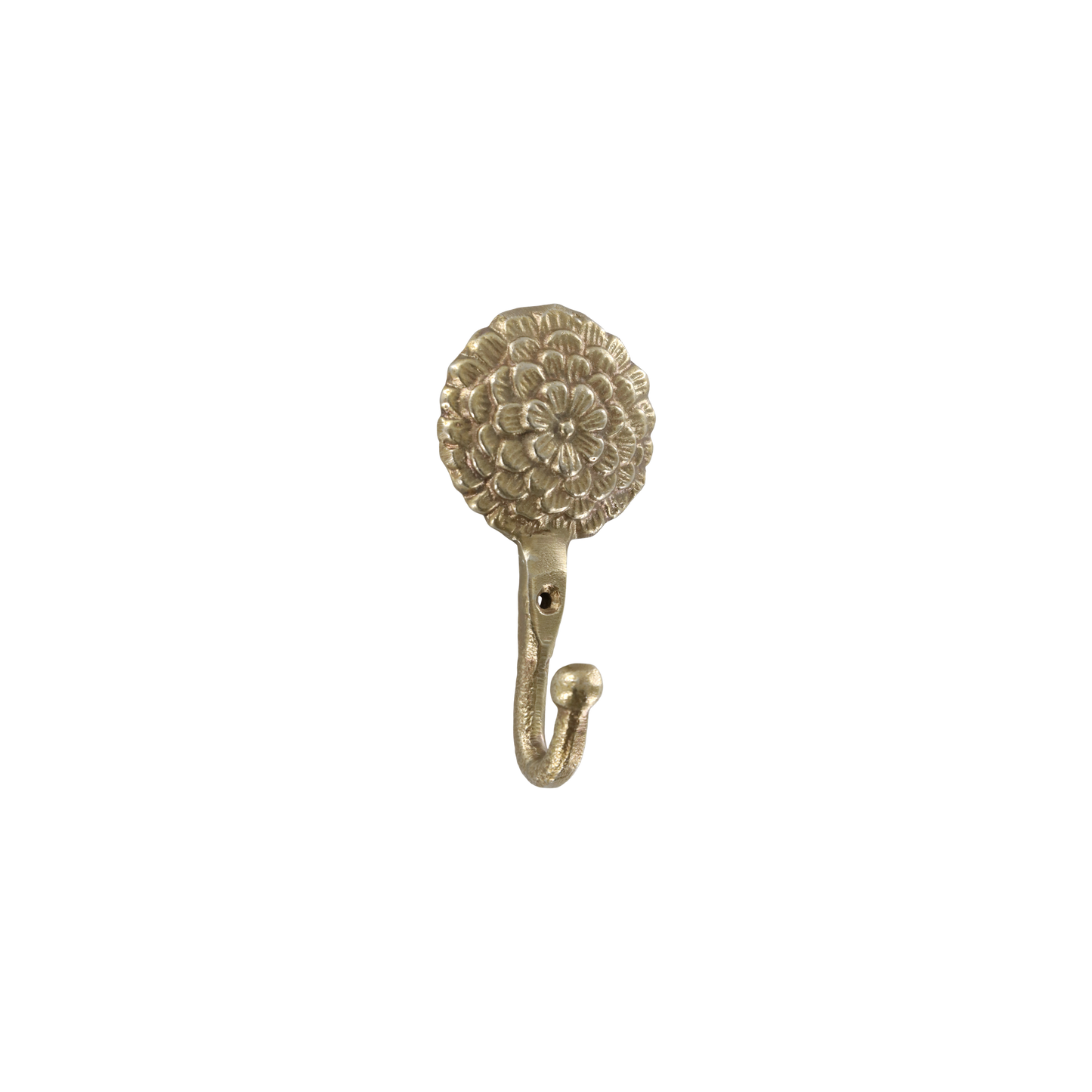 Crochet fleur en laiton