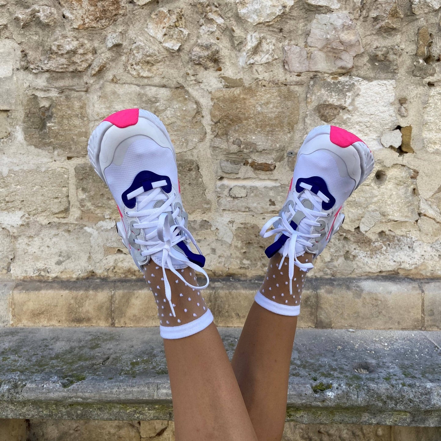 Charlotte - Chaussettes transparentes plumetis