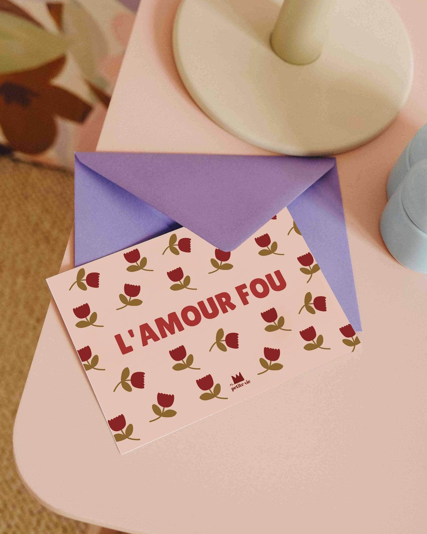 Carte "Love" : L' amour Fou (avec enveloppe)