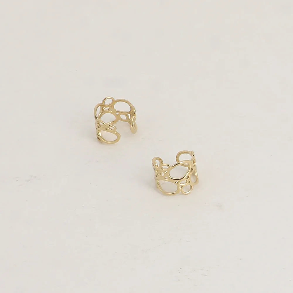 Bijoux d'oreilles - ovales ajourés