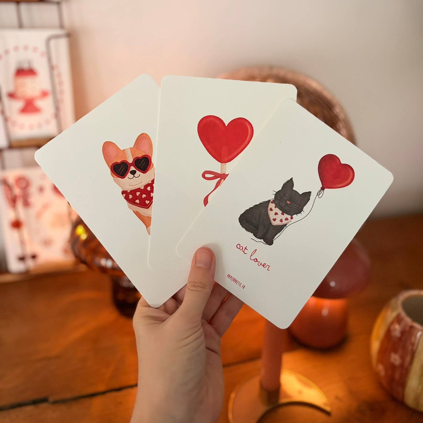 Carte Postale / Card "Cat lover"