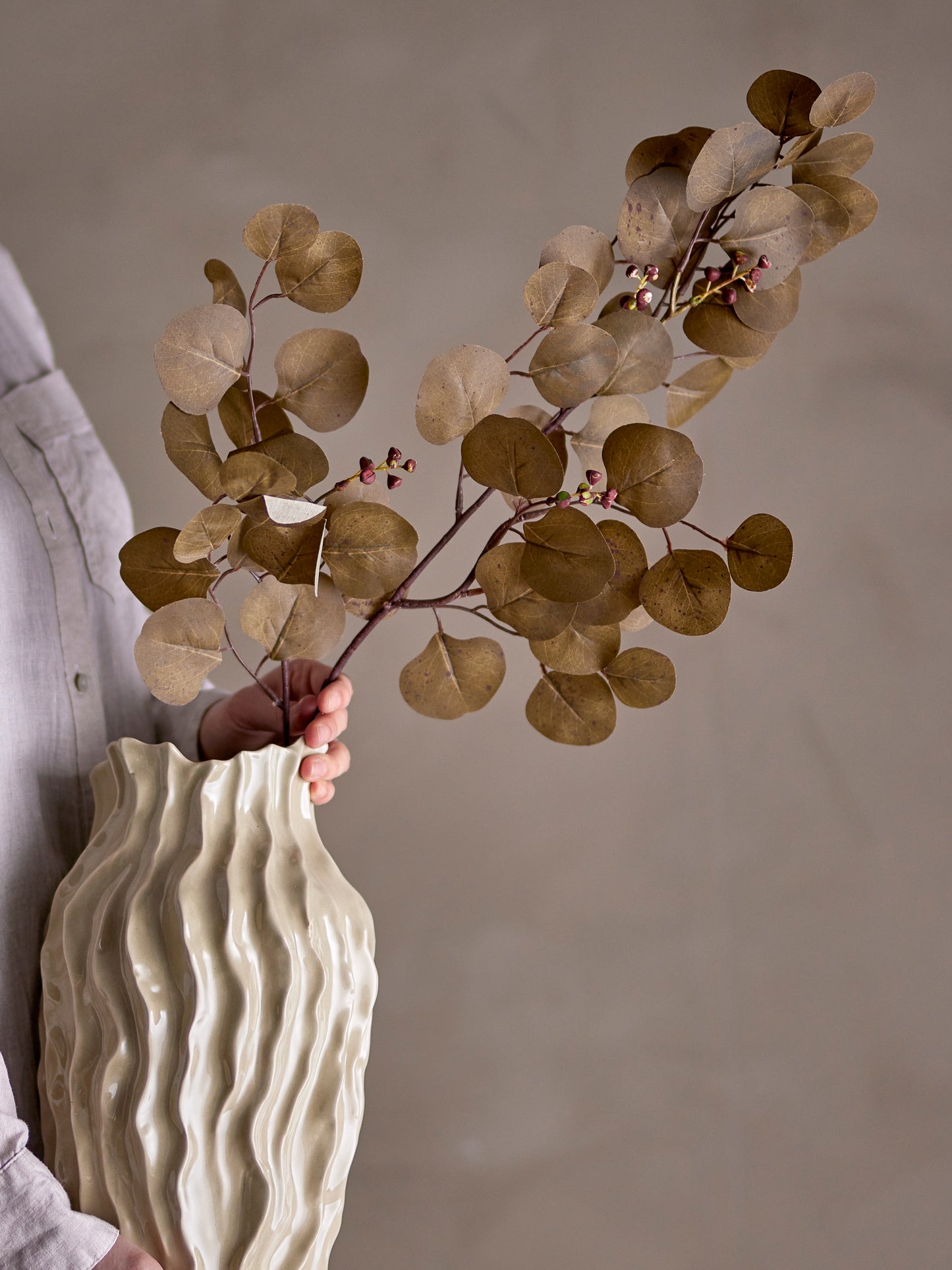 Eucalyptus Tige de Fleur Artificielle