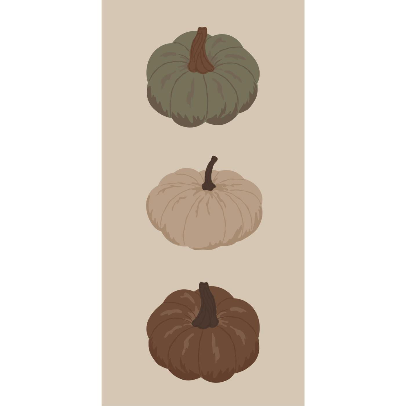 Serviette en papier citrouilles