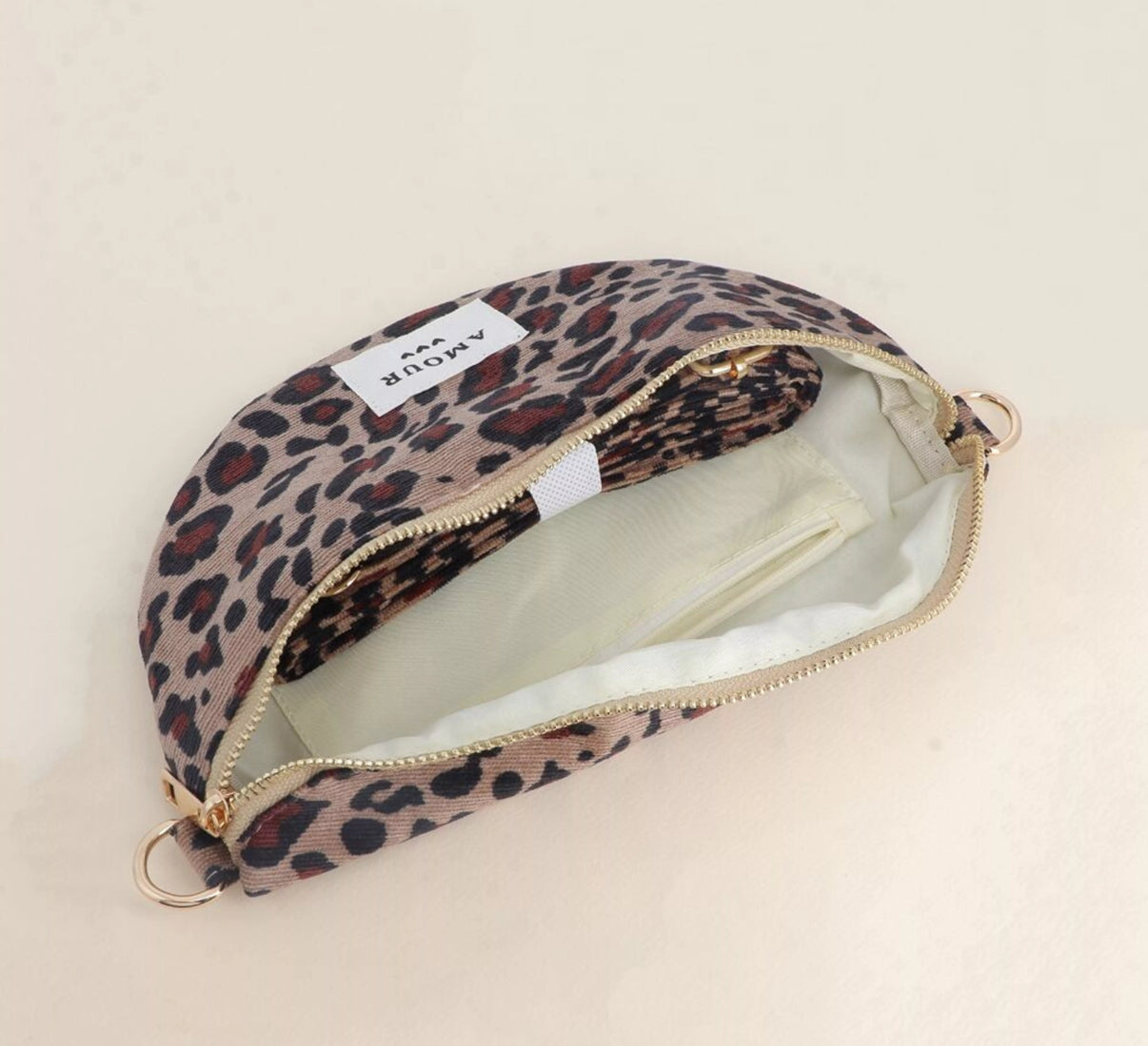 Sac banane AMOUR léopard