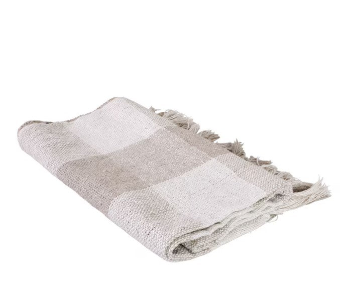 Plaid Stina Beige/Blanc cassé