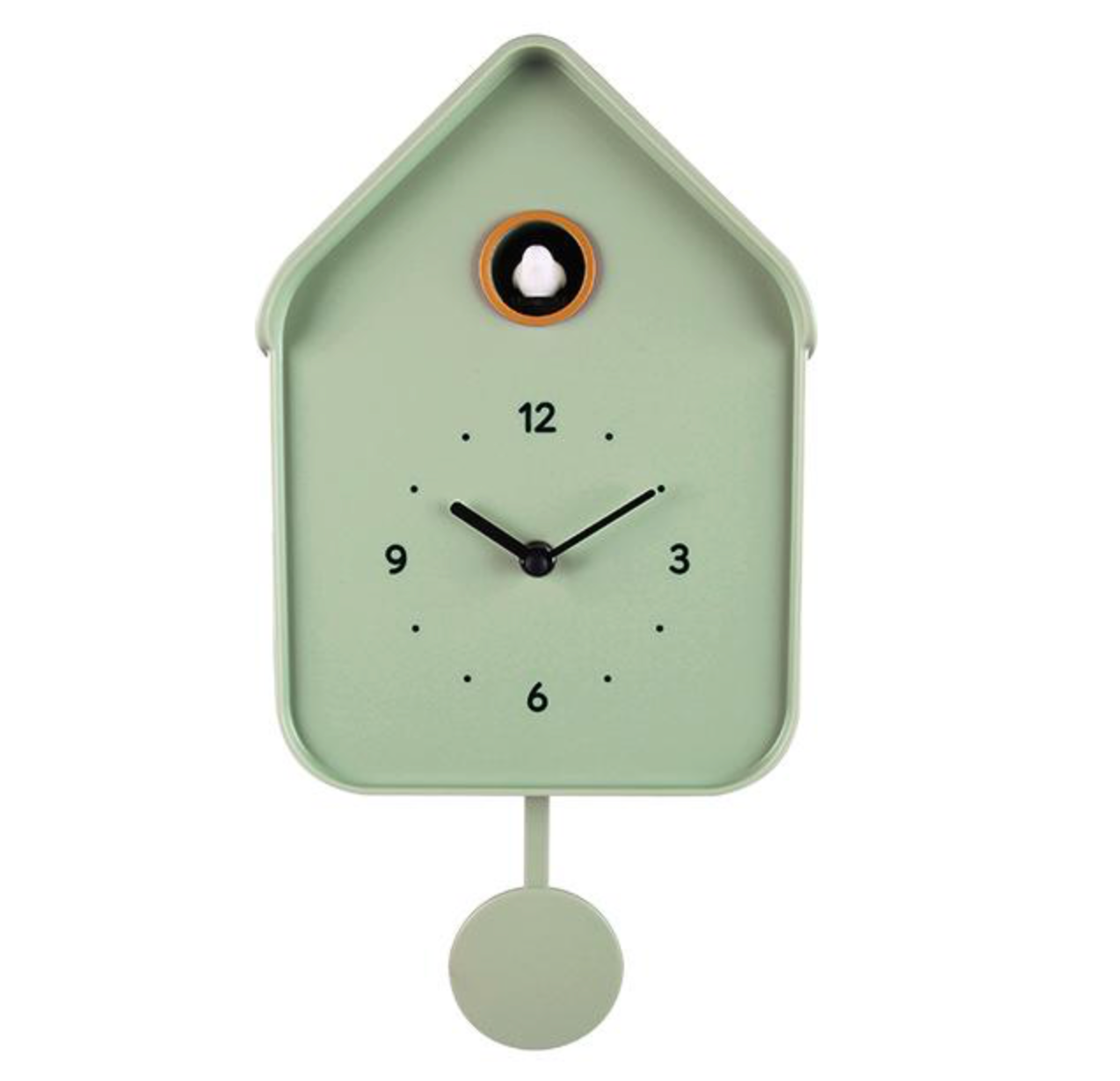 Horloge coucou vert amande