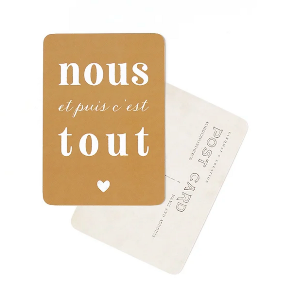 CARTE POSTALE NOUS ET PUIS C'EST TOUT