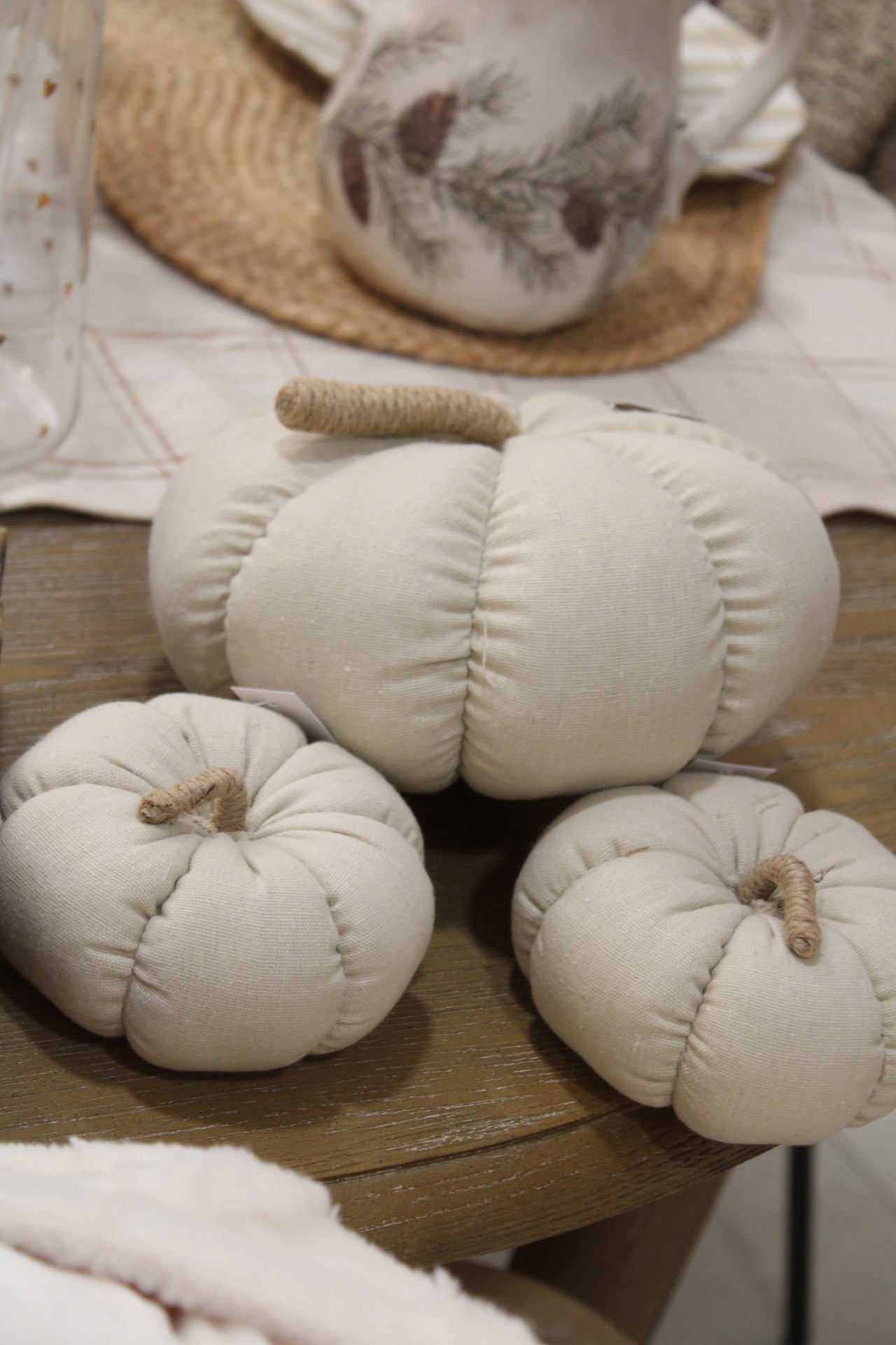 Citrouille tissu beige gm