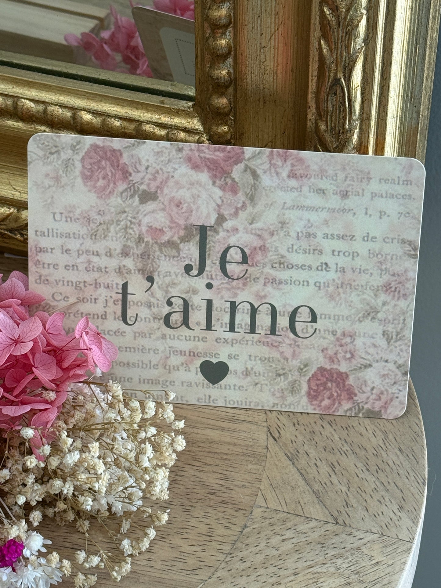 Carte Postale je t'aime