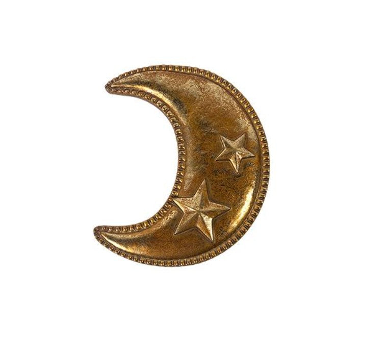 Déco murale lune dorée