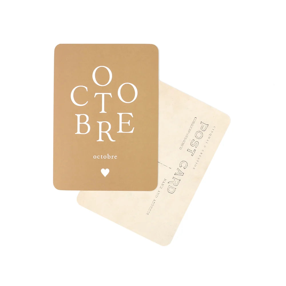 CARTE POSTALE OCTOBRE / ADELE