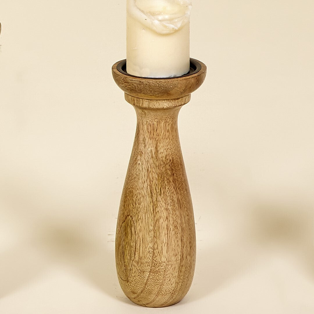 BOUGEOIR BOIS NATUREL gm