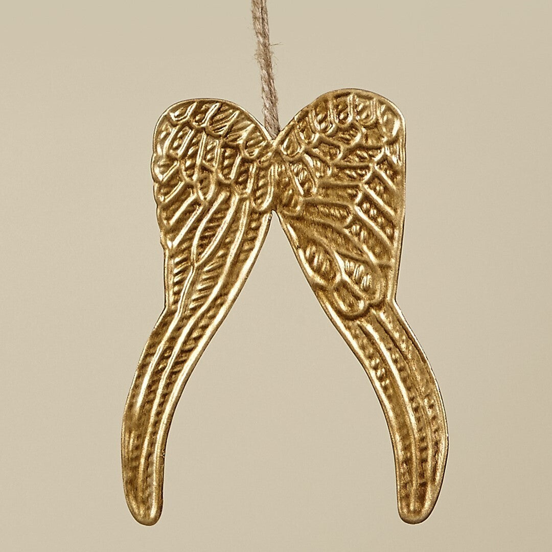 AILES PENDENTIF 13X8CM MÉTAL DORÉ