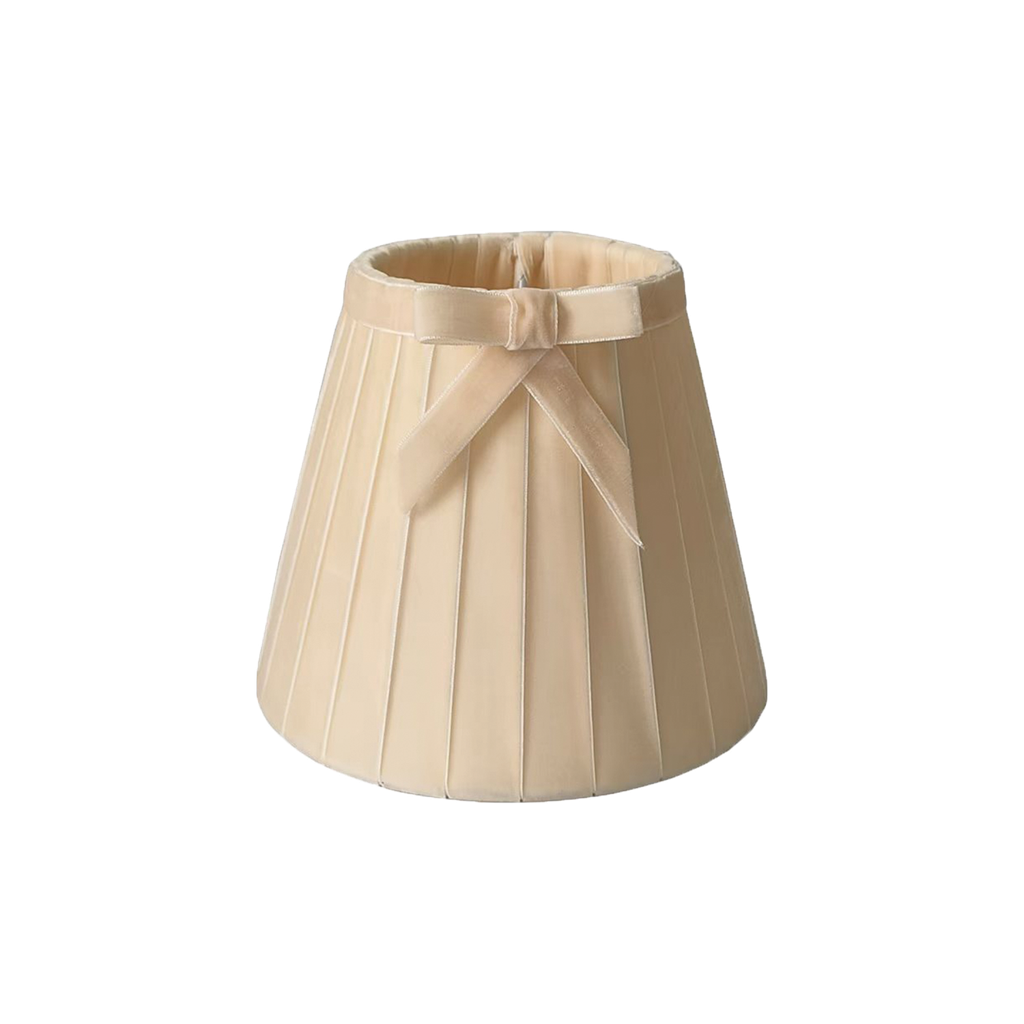 Abat-jour velours mistinguette beige