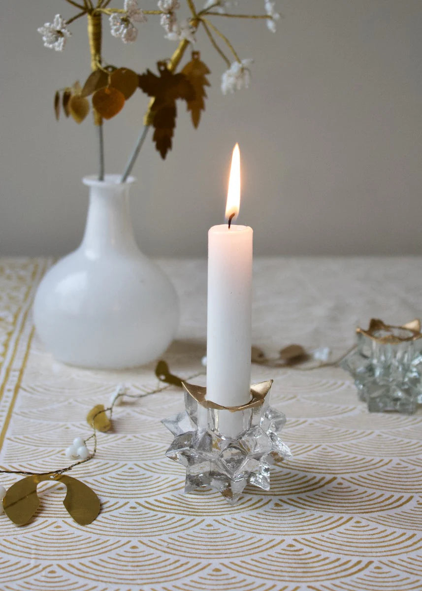 Bougeoir en verre