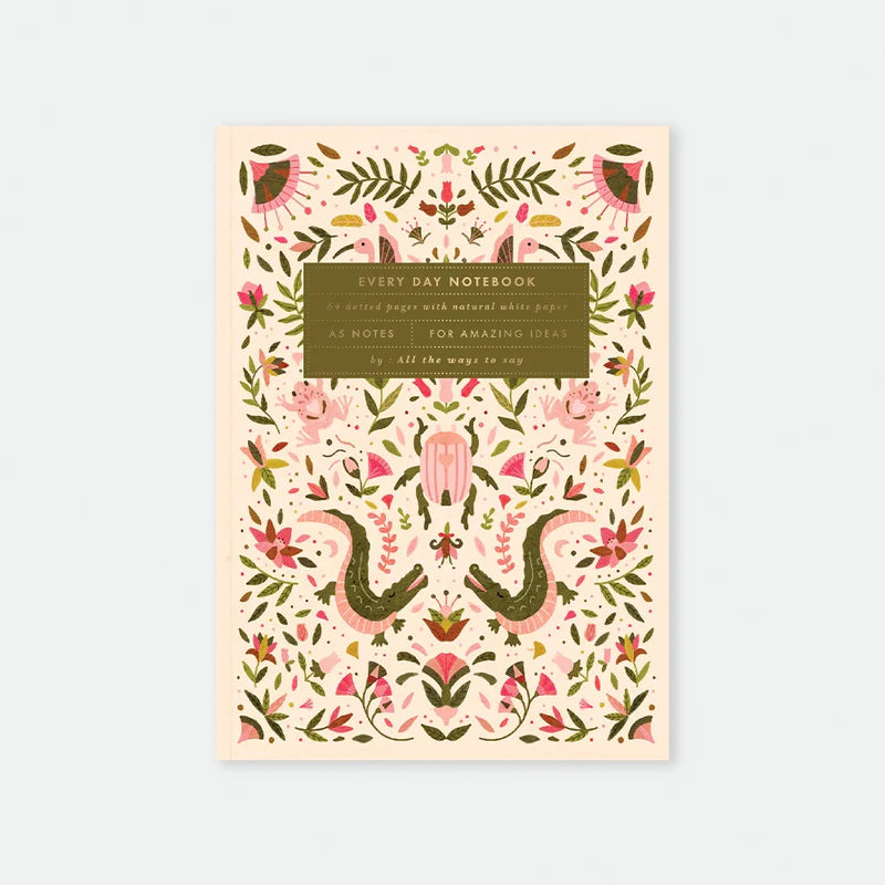 Pink Croco - Carnet A5