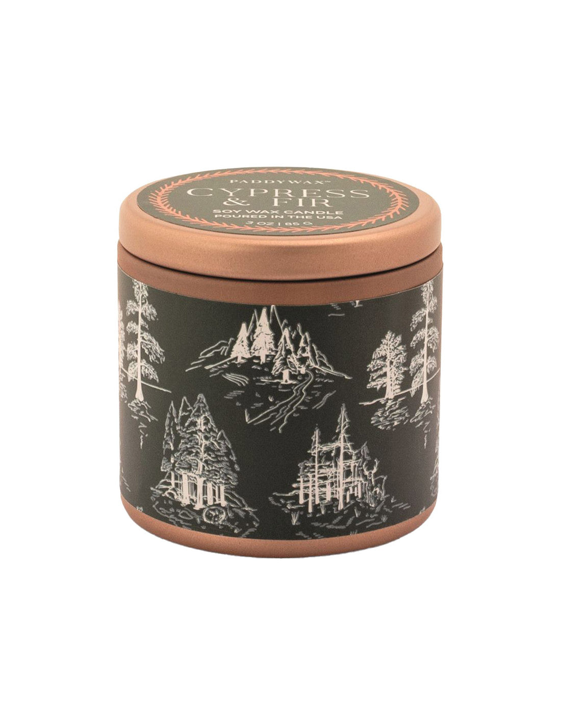 Bougie métal blanc Pin et cyprès - 85g (Copie)