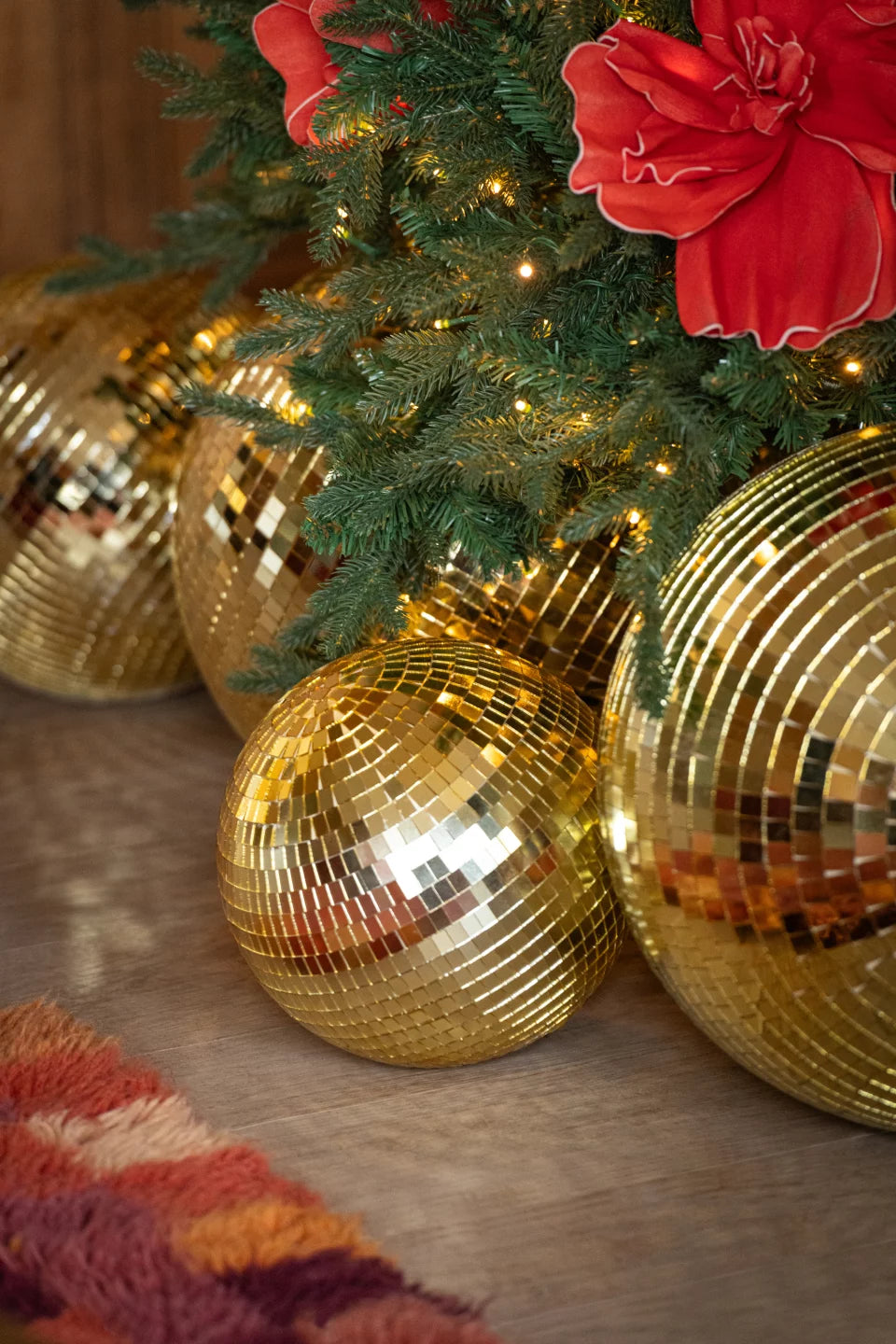 Boule Disco Miroir Doré