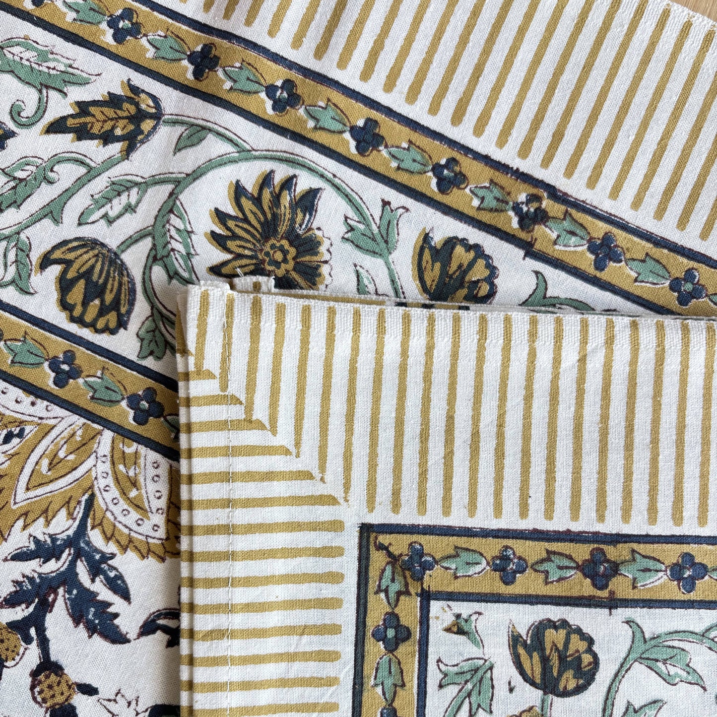 Nappe blockprint Déjeuner sur le Bosphore