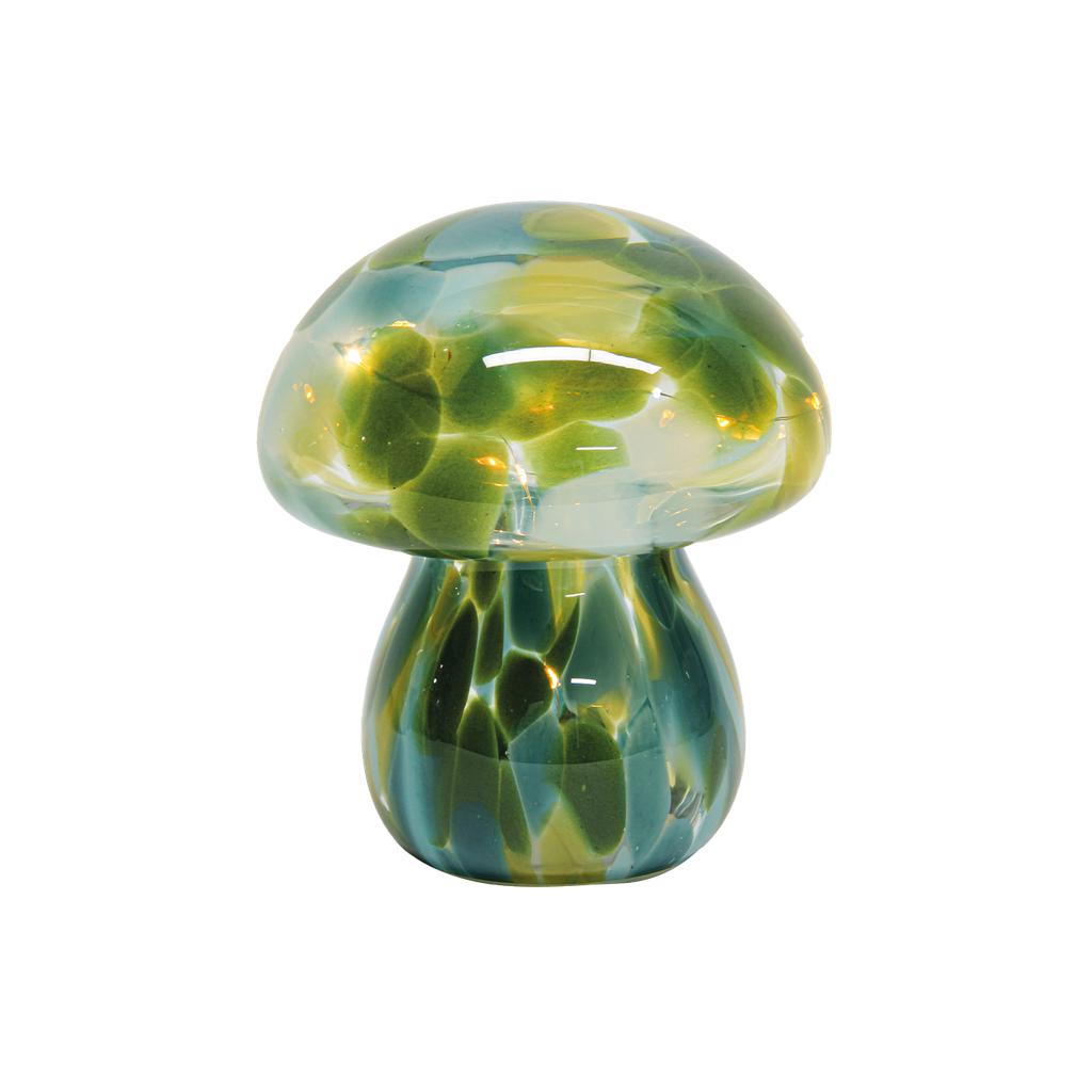 champi tacheté bleu et vert