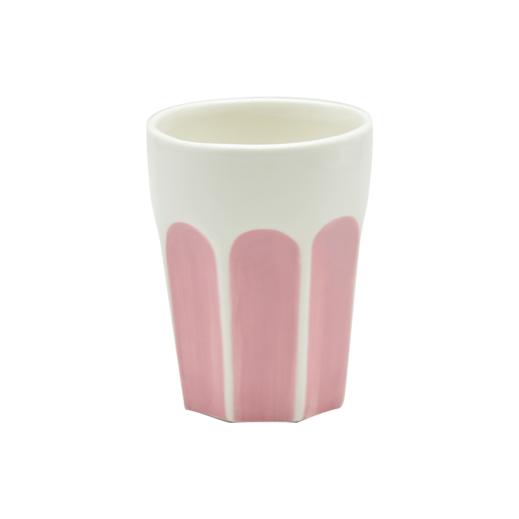 Tasse gobelet maxi Colette rose