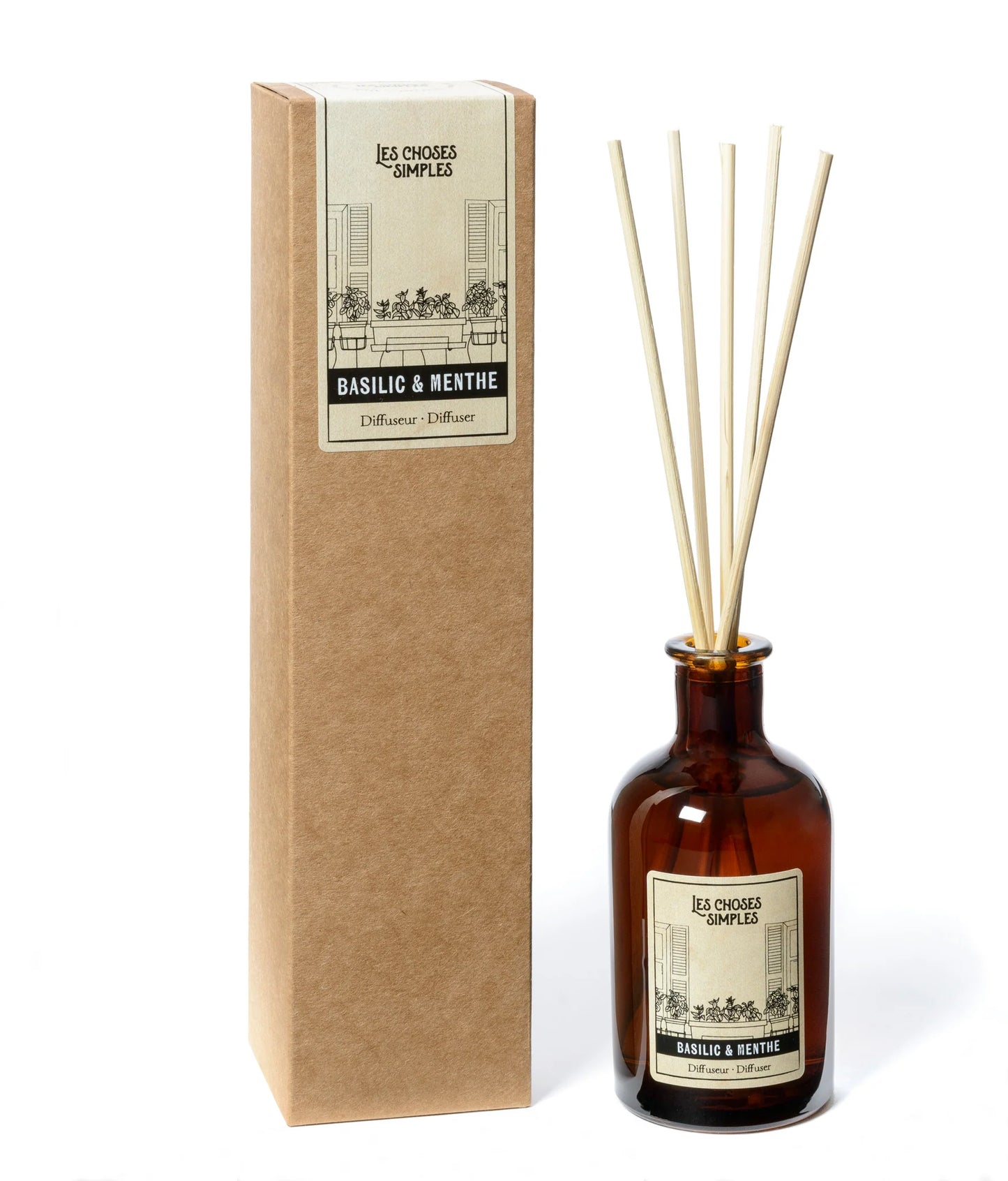 Diffuseur 100 ml "Basilic & Menthe"