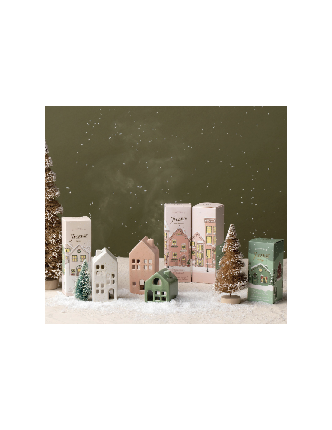 Porte encens - Pink town house teak wood