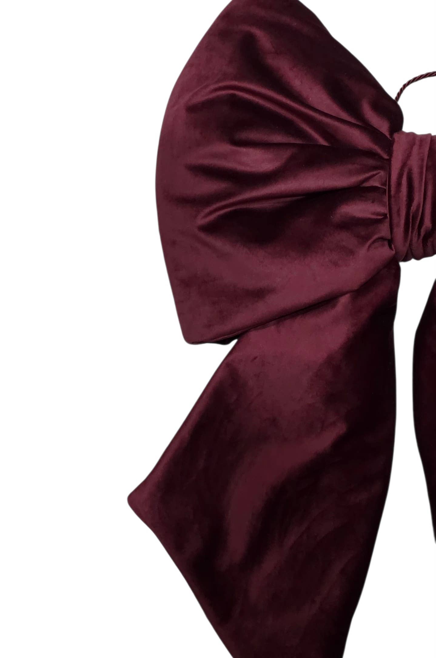 Ruban de Noël rembourré en velours, 14 x 15 cm: Beige