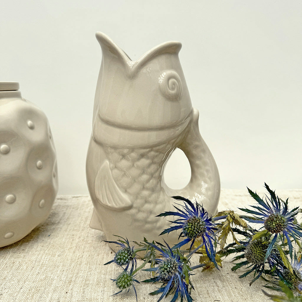 Vase pichet Poisson gm sable