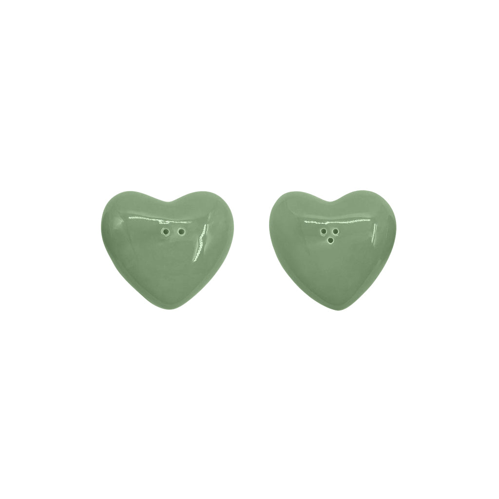 Set de sel et poivre cœur matcha