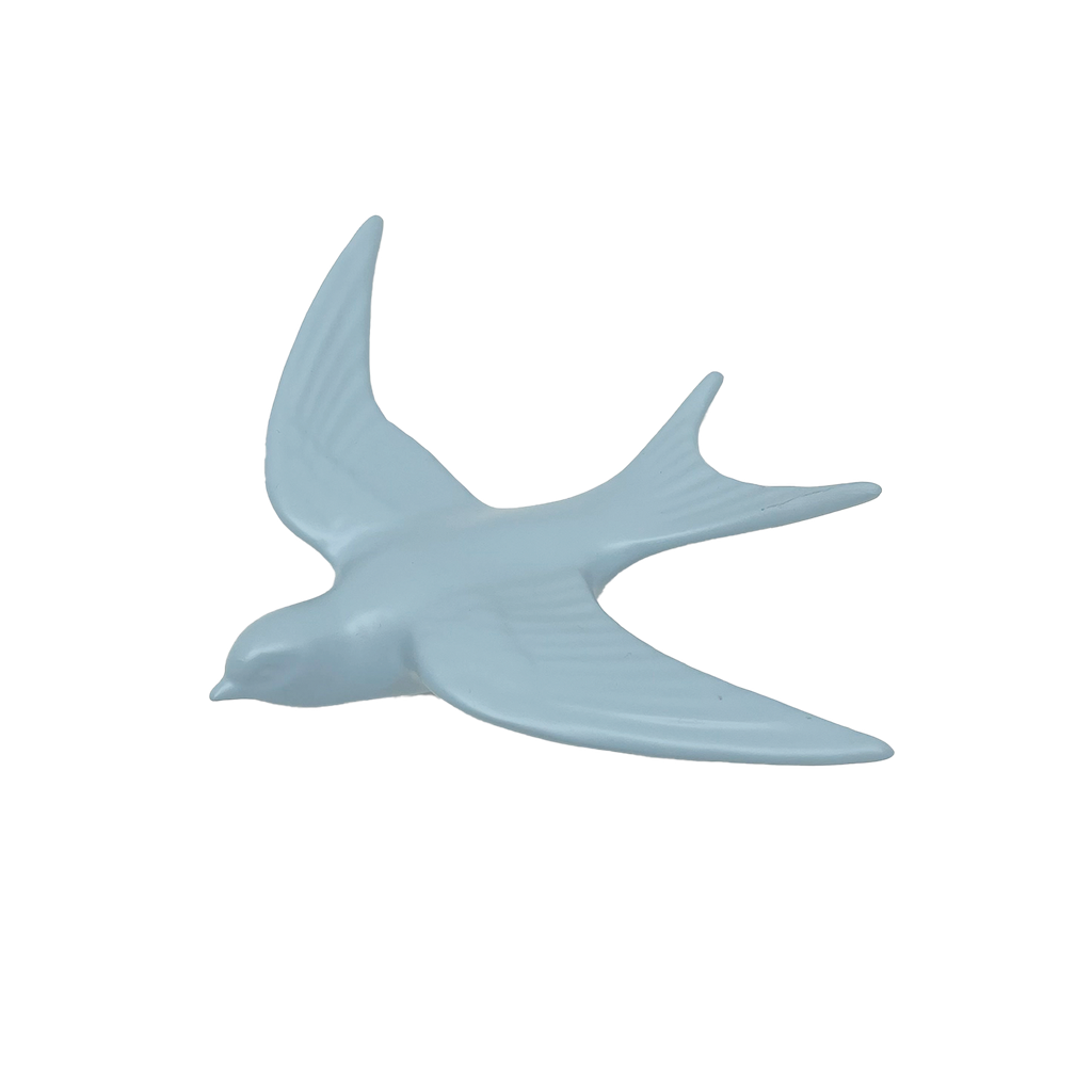 Déco Oiseau Bleu givrée