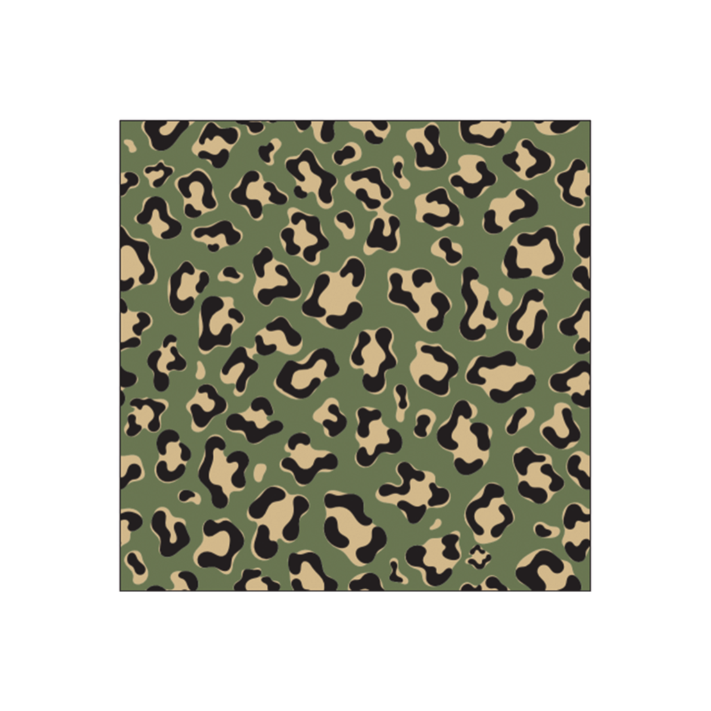 Serviette papier léopard kaki x20