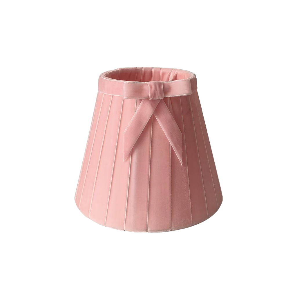 Abat-jour velours mistinguette rose
