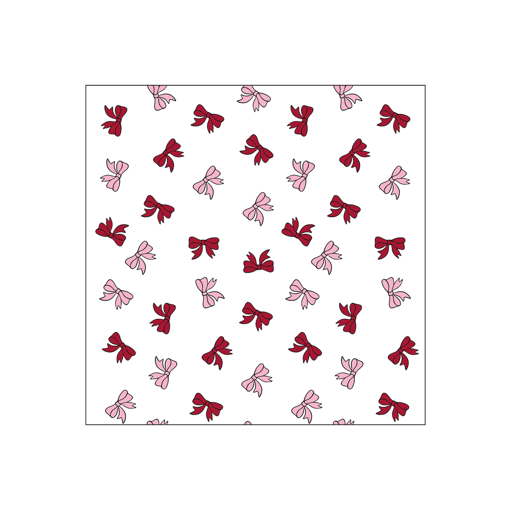 Serviette papier nœuds rouge x20